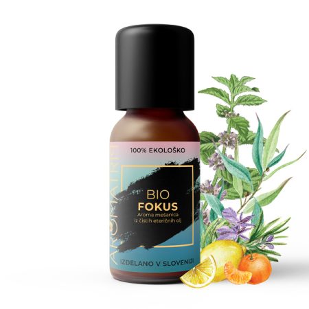 Aromatrip® FOKUS – BIO aroma mešanica eteričnih olj 15 ml