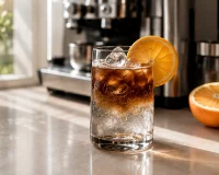 RECEPT: Espresso tonic s pomarančo