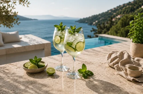 Aromatrip RECEPT: Hugo mocktail z limono in poprovo meto