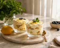 RECEPT: Eterično olje limone v poletnem tiramisuju (4 porcije)