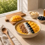 RECEPT: Mango smoothie bowl z mandarino