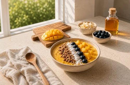 RECEPT: Mango smoothie bowl z mandarino